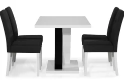 Cesi Spisegruppe 140 cm med 4 Viktor Stol