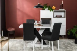 Cesi Spisegruppe 140 cm med 4 Viktor Stol