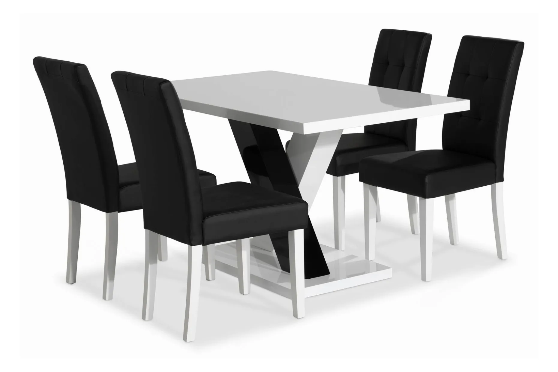 Cesi Spisegruppe 140 cm med 4 Viktor Stol