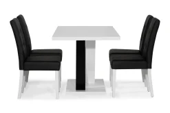 Cesi Spisegruppe 140 cm med 4 Viktor Stol
