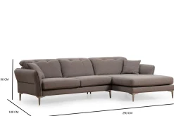 Chandara Sofa med Divan 3-seter