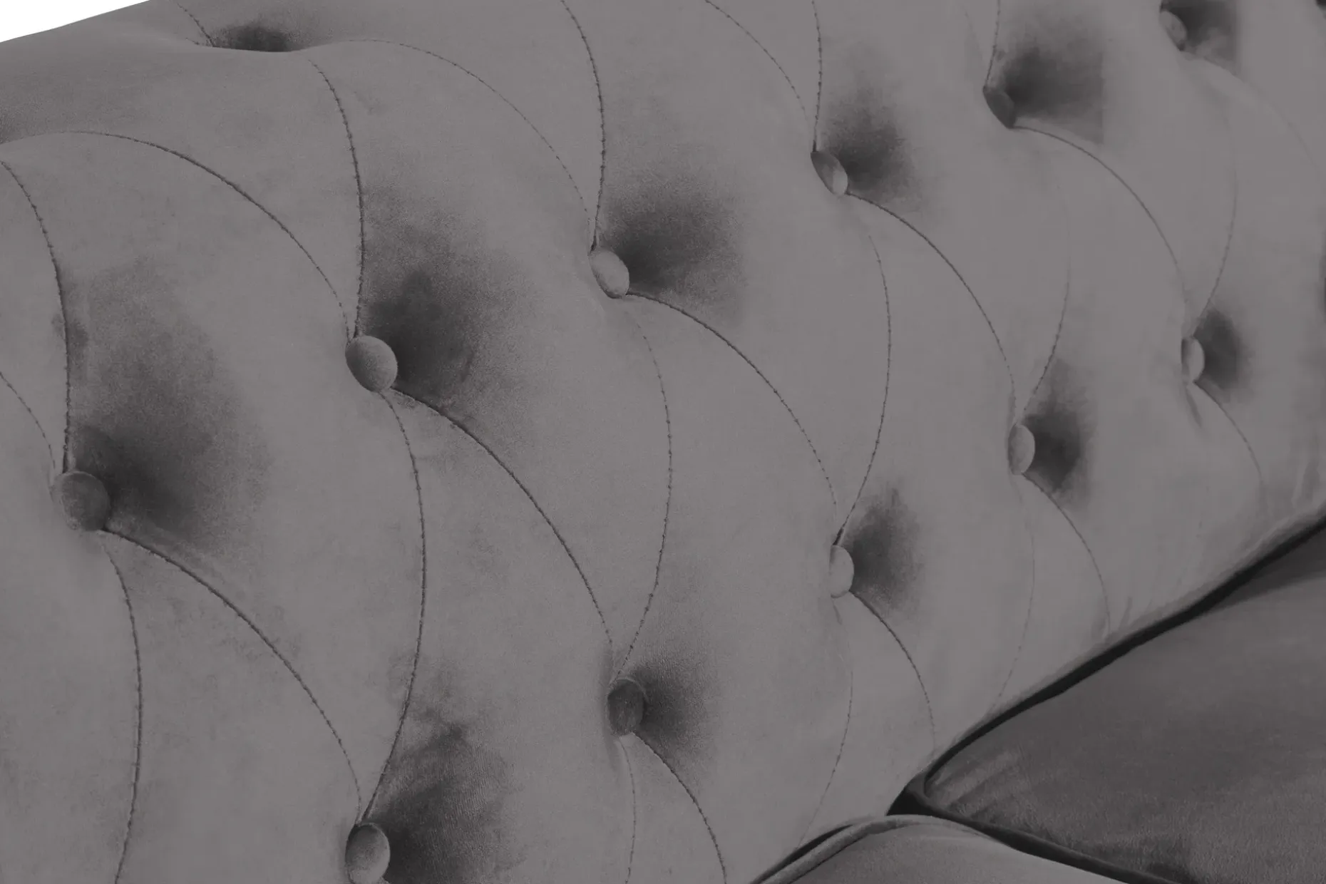 Chesterfield Lyx 2-seter Liten Fløyelssofa – Dyp sofa 160 cm bred