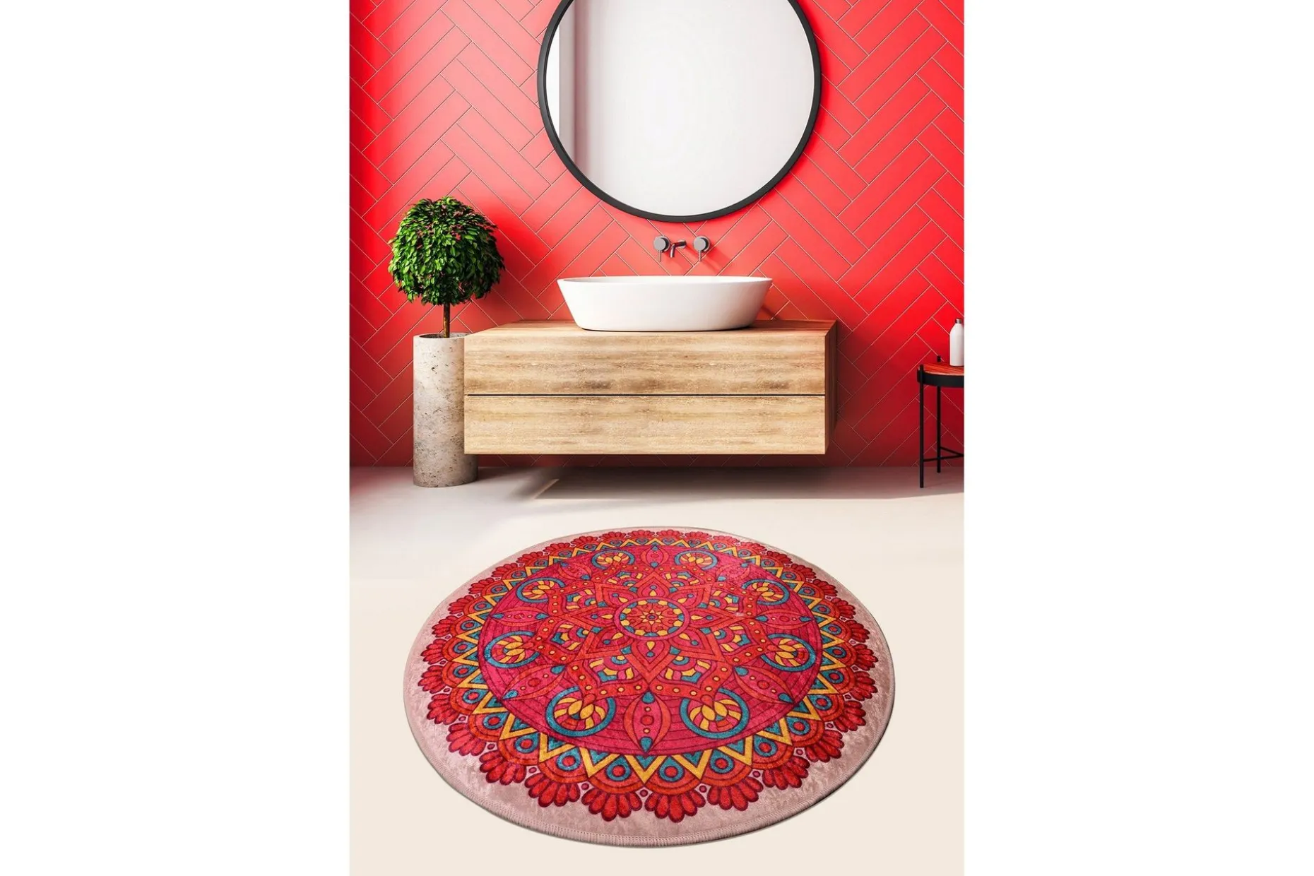 Chilai Home Badematte 100 Rund