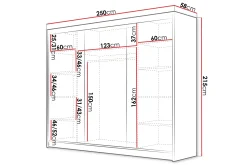 Cinerea Garderobe 250x215 cm