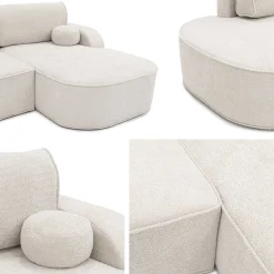 Cinrel Sovesofa med sjeselong 3-seter