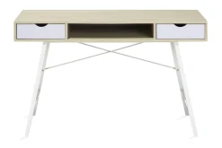 Clarita Skrivebord 120 cm med Oppbevaringshylle + 2 Skuffer