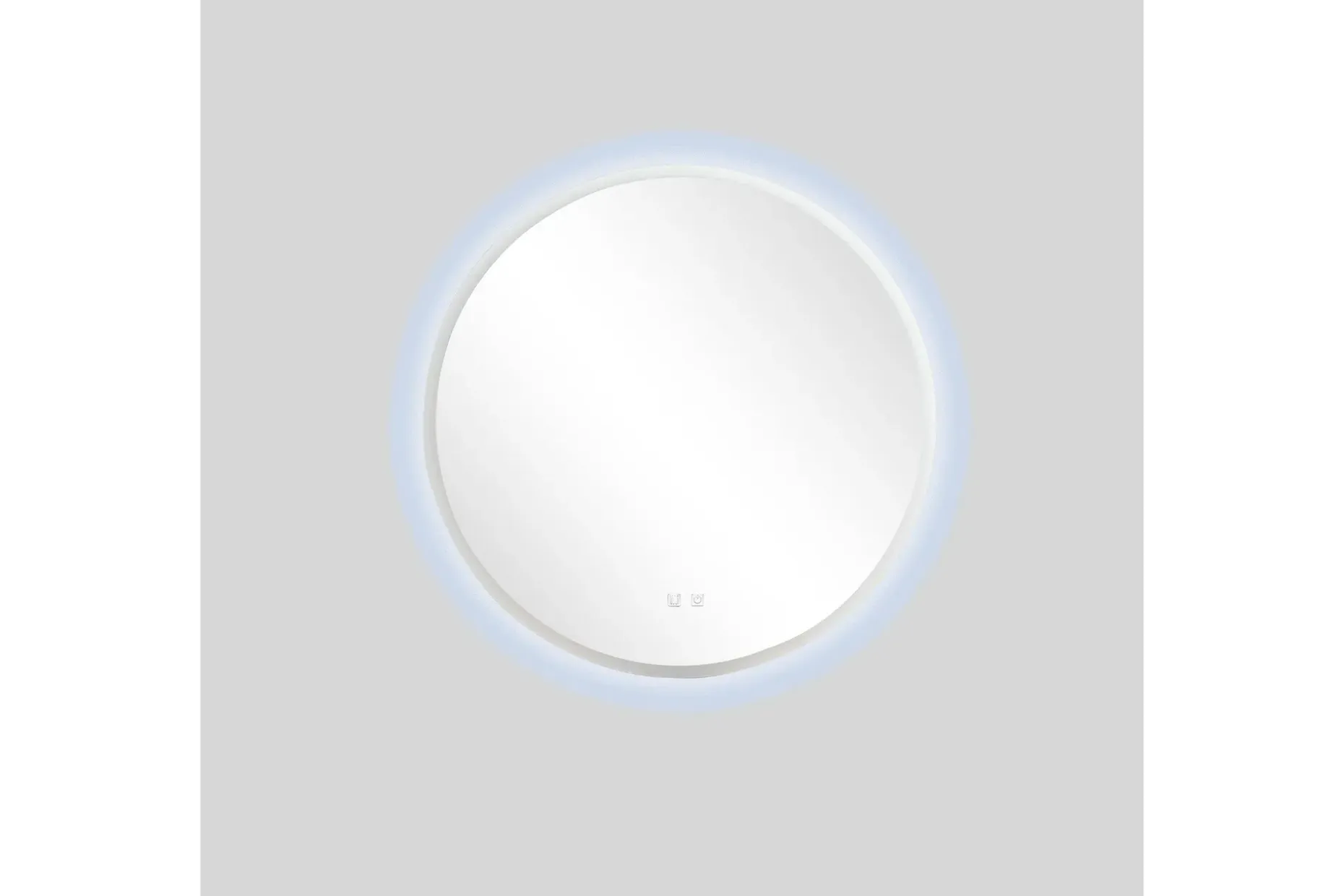 Clas Rundt Baderomsspeil med LED-belysning 100 cm