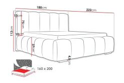Cleaton Sengeramme 160x200 cm