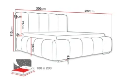 Cleaton Sengeramme 180x200 cm