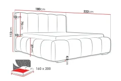 Cleaton Sengeramme 160x200 cm