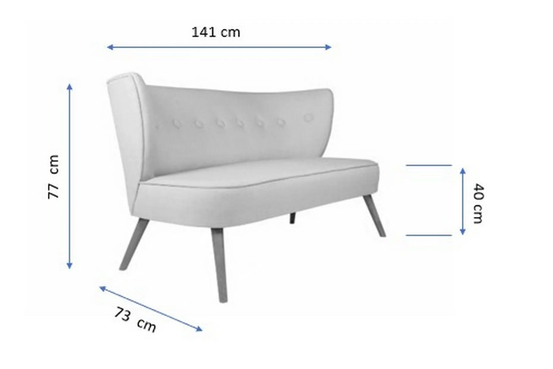 Clivocast 2-Seter Sofa