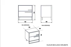 Cofield Nattbord 50 cm