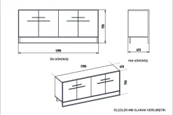 Cofield Sidebord 180 cm