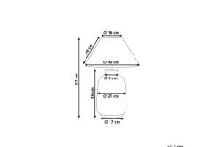 Columbrete Bordlampe 57 cm E27