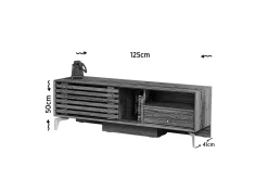Comfortale TV-benk 125 cm