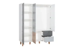 Concept Garderobe Hvit / Mørkegrå / Svart