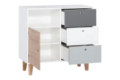 Concept Kommode Hvit / Grå / Rosa