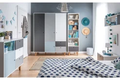 Concept Kommode Hvit / Mørkegrå / Blå