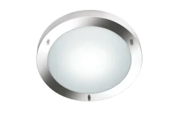 Condus H2O Plafond 1xE27 børstet stål IP44