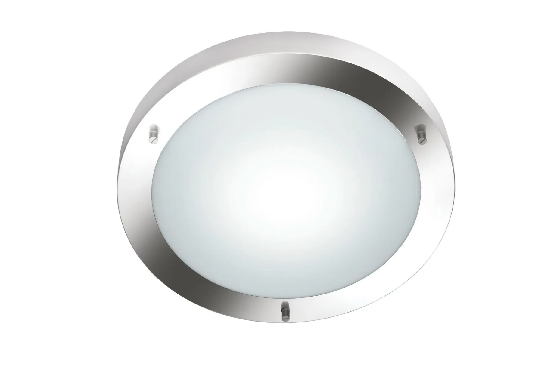 Condus H2O Plafond 1xE27 børstet stål IP44