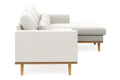 Copenhagen Compact 3-seters Vendbar L-formet Divansofa i Stoff
