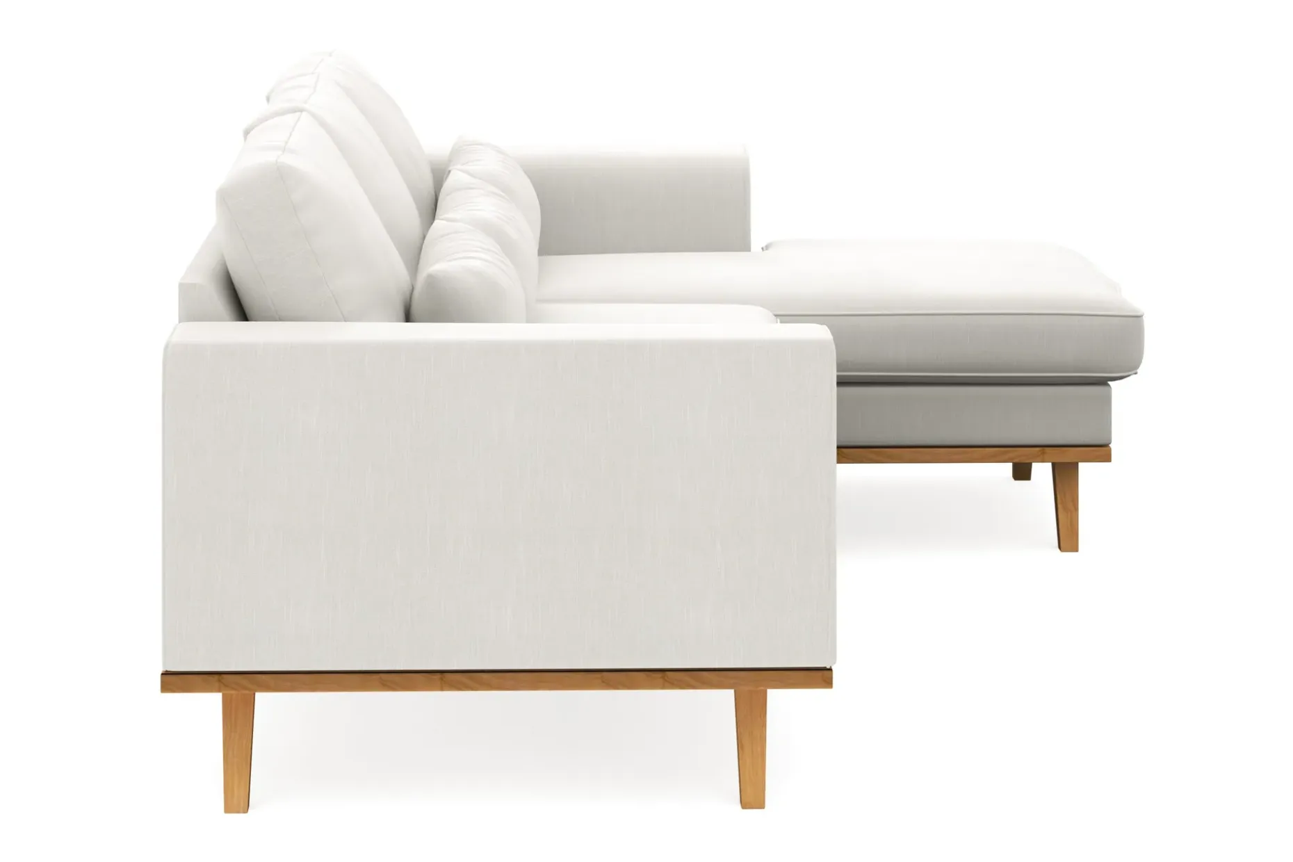 Copenhagen Compact 3-seters Vendbar L-formet Divansofa i Stoff