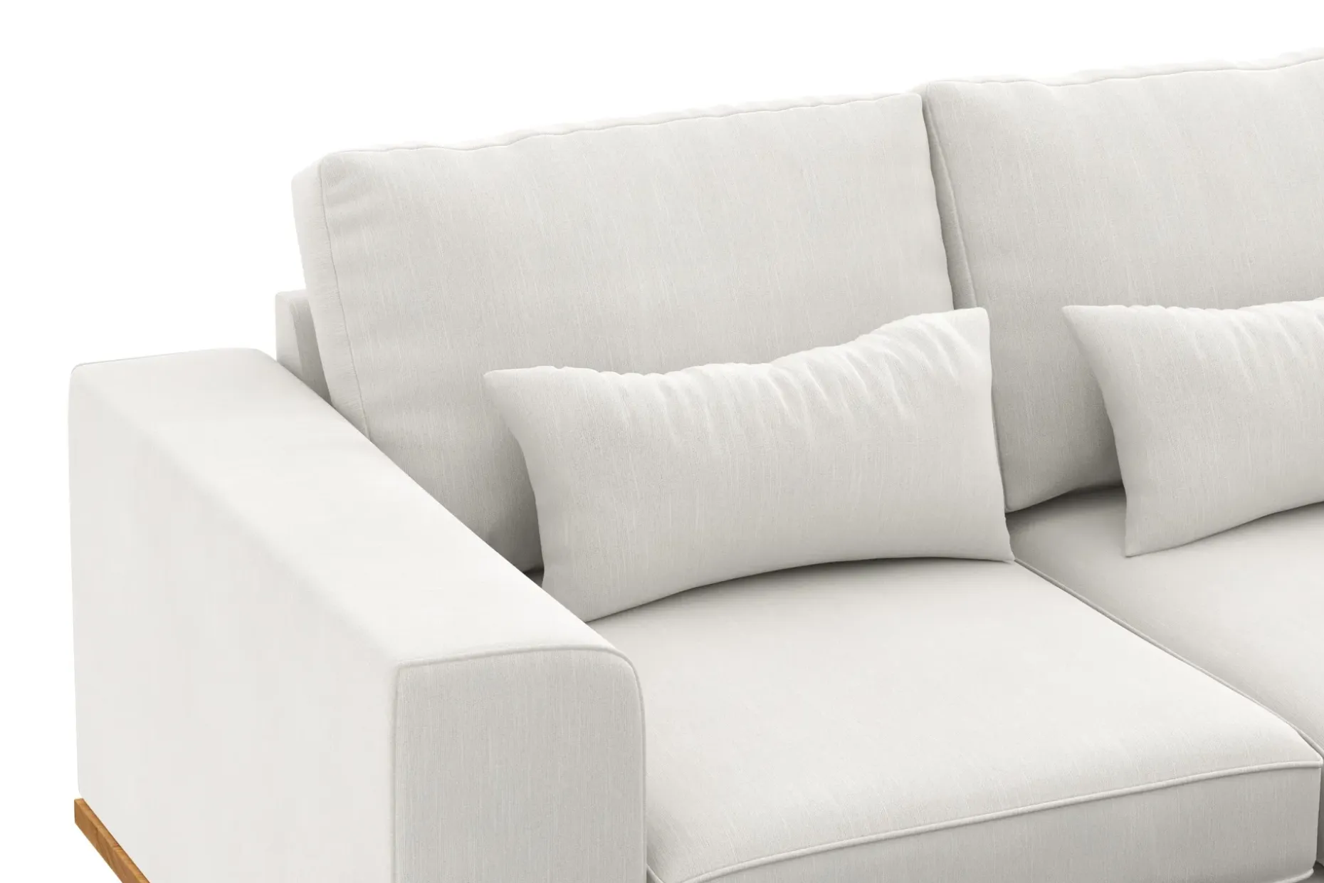 Copenhagen Compact 3-seters Vendbar L-formet Divansofa i Stoff