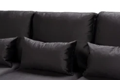 Copenhagen Compact 4-seters Venstrevendt U-formet Large Sofa med Divan og Sjeselong i Fløyel