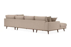 Copenhagen Premium 5-personers Højrevendt U-formet Dyb Sofa med Divan og Chaiselong i Stoff