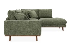 Copenhagen Premium 4-personers Højrevendt L-formet Dyb Chaiselongsofa i Chenille