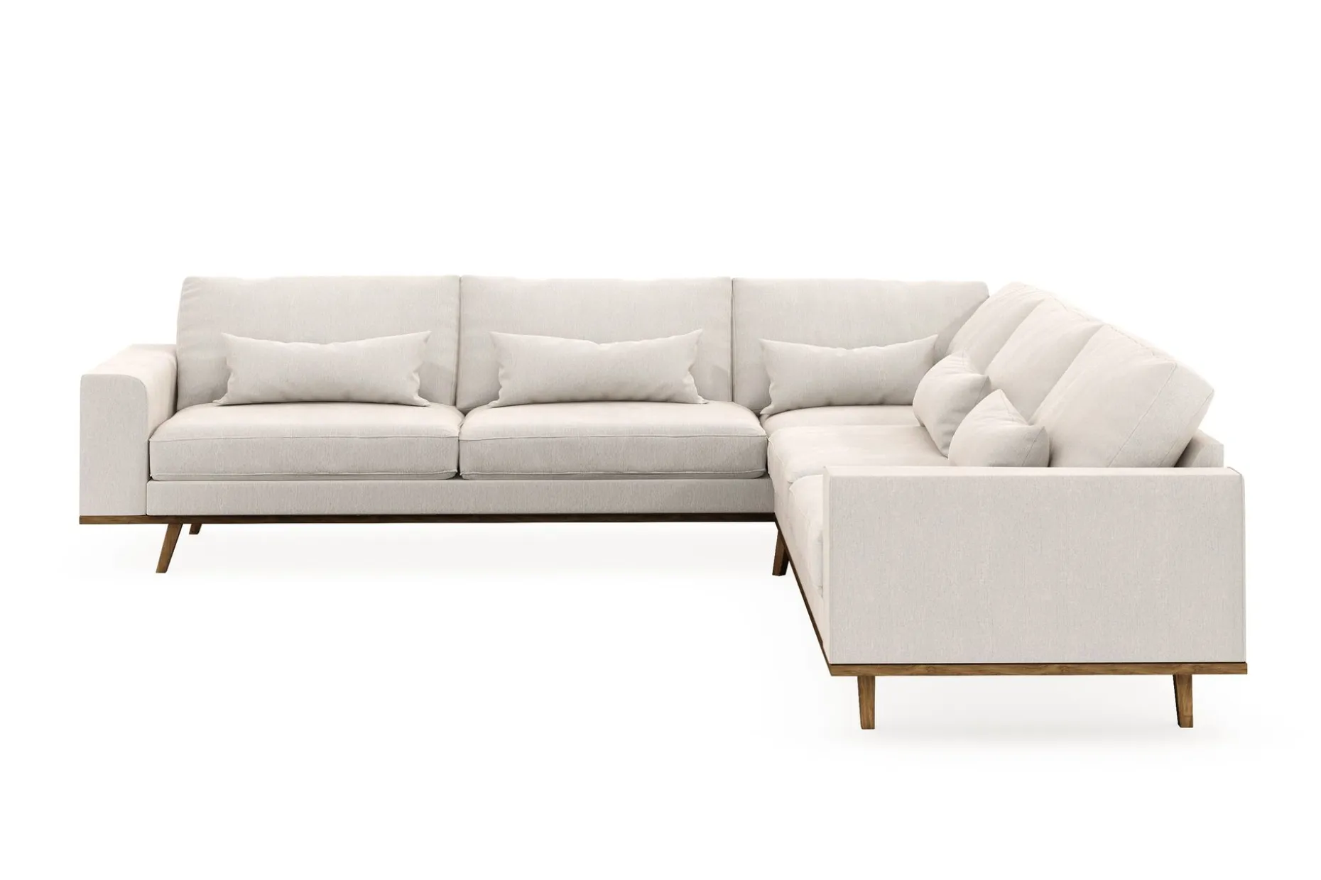 Copenhagen 6-seters L-formet Hjørnesofa i Fløyel