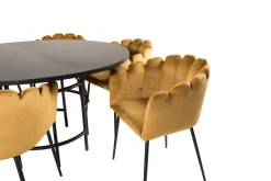 Copenhagen Spisegruppe 140 cm Rund med 6 Limhamn Stoler