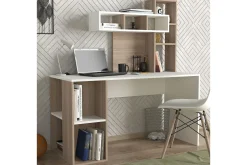 Coralle Skrivebord 140 cm med Oppbevaringshyller