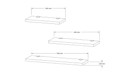 Cordin Vegghylle 2x30 cm 3 pk