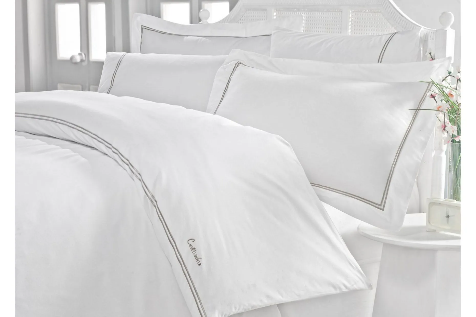 Cotton Box Sengetøysett Dobbelt 6-deler Satin