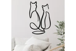 Couple Cat Love Veggdekor