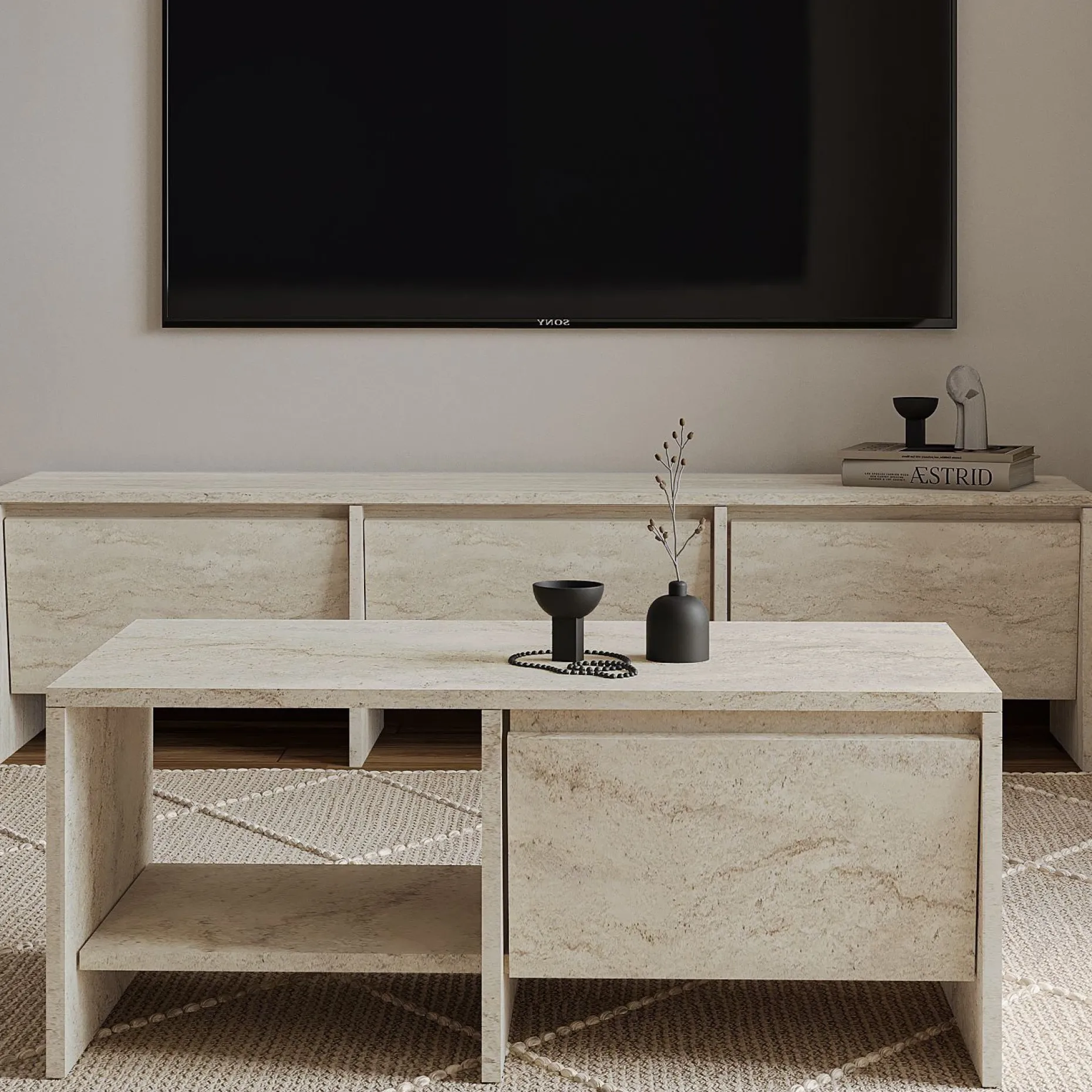 Crala Stuemøbelsett 160x40x35 cm