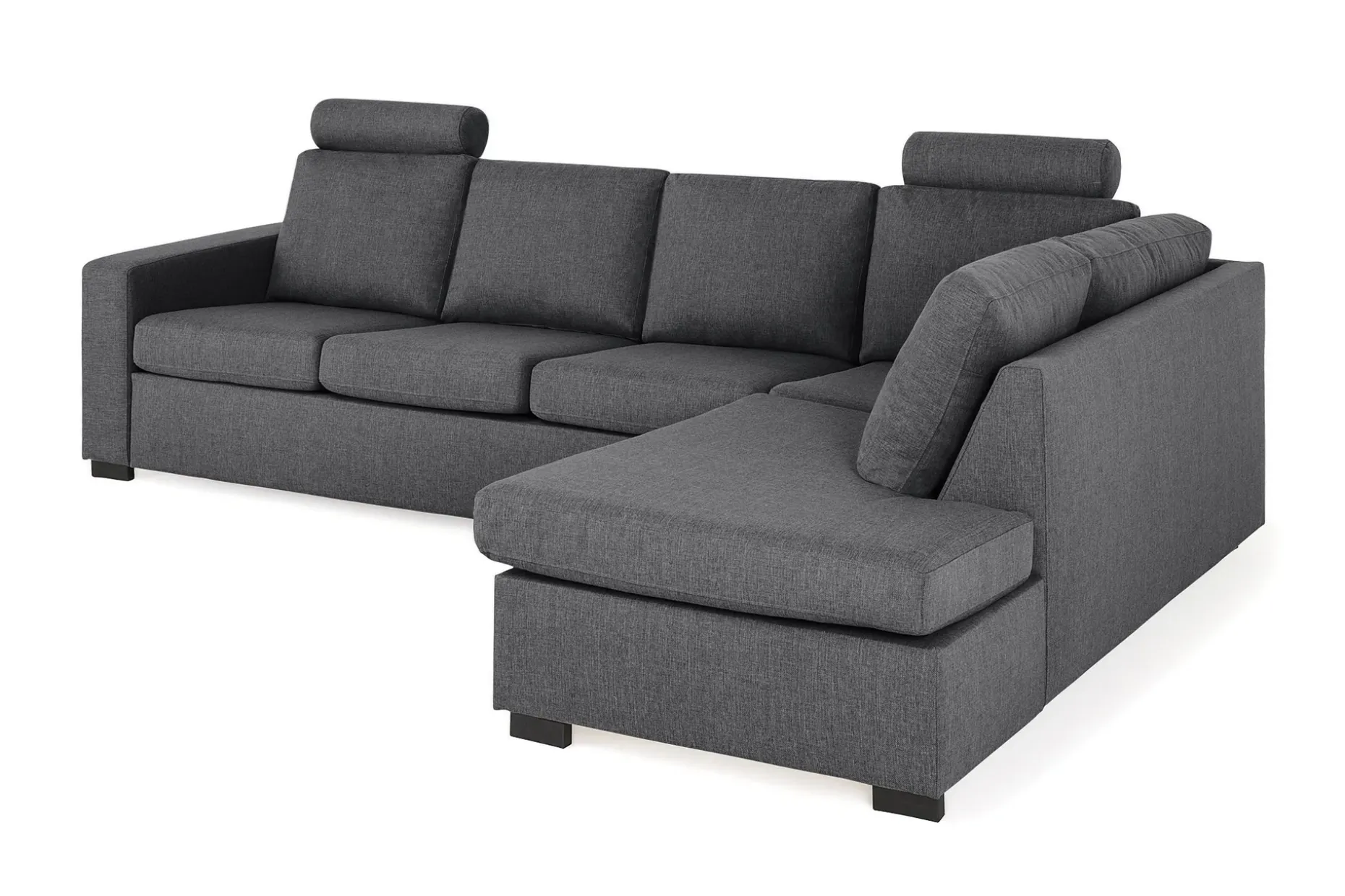 Crazy Limited Edition 4-seters Høyrevendt L-formet Sjeselongsofa i Stoff