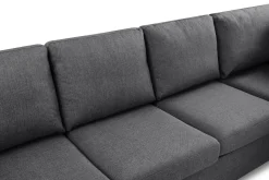 Crazy Limited Edition 4-seters Høyrevendt L-formet Sjeselongsofa i Stoff