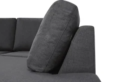 Crazy 5-seters Høyrevendt U-formet X-Large Sofa med Divan og Sjeselong i Stoff
