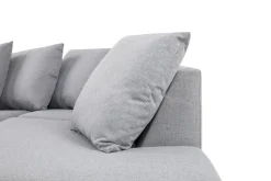 Crazy 5-seters Høyrevendt U-formet X-Large Sofa med Divan og Sjeselong i Stoff inkl. Pynteputer