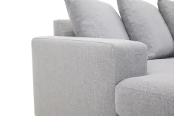 Crazy 5-seters Høyrevendt U-formet X-Large Sofa med Divan og Sjeselong i Stoff inkl. Pynteputer