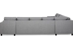 Crazy 7-seters Høyrevendt U-formet XX-Large Hjørnesofa med Divan i Stoff
