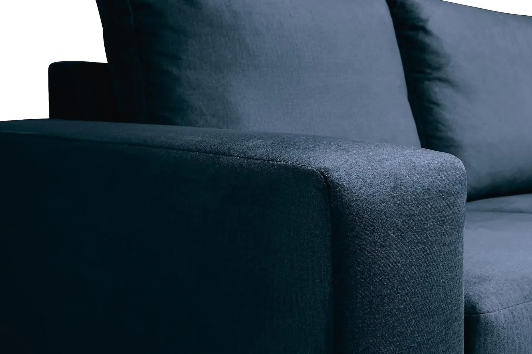 Crazy 4-seters Høyrevendt U-formet Large Sofa med Divan og Sjeselong i Fløyel