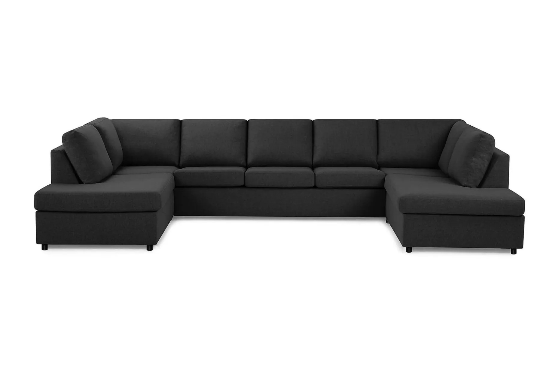 Crazy 5-seters U-formet Sofa med Dobbel Sjeselong i Stoff