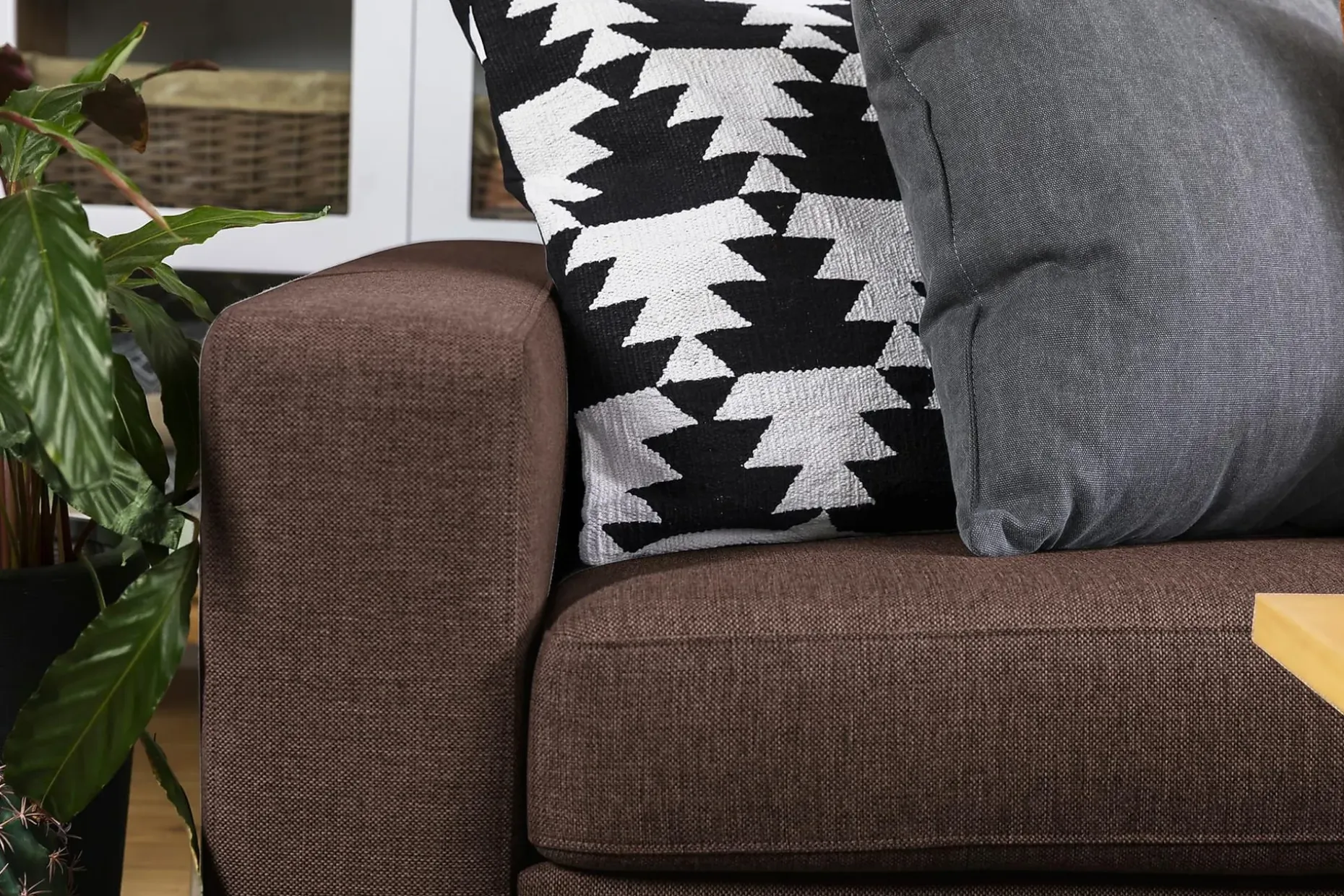Crazy 5-seters Vendbar L-formet Large Hjørnesofa i Stoff