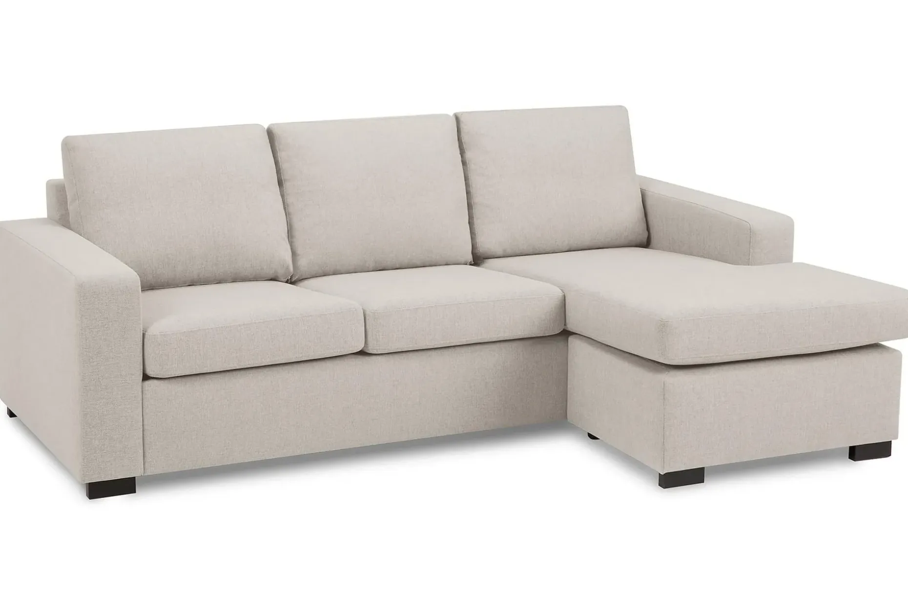 Crazy 3-seters Vendbar L-formet Sjeselongsofa i Stoff