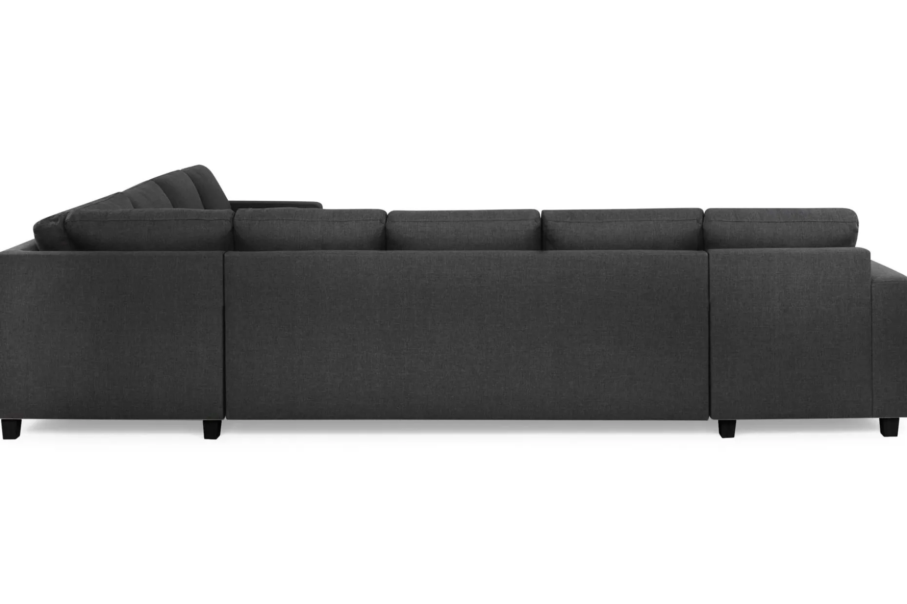 Crazy 7-seters Vendbar U-formet XX-Large Hjørnesofa med Divan i Stoff