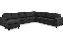 Crazy 7-seters Vendbar U-formet XX-Large Hjørnesofa med Divan i Stoff