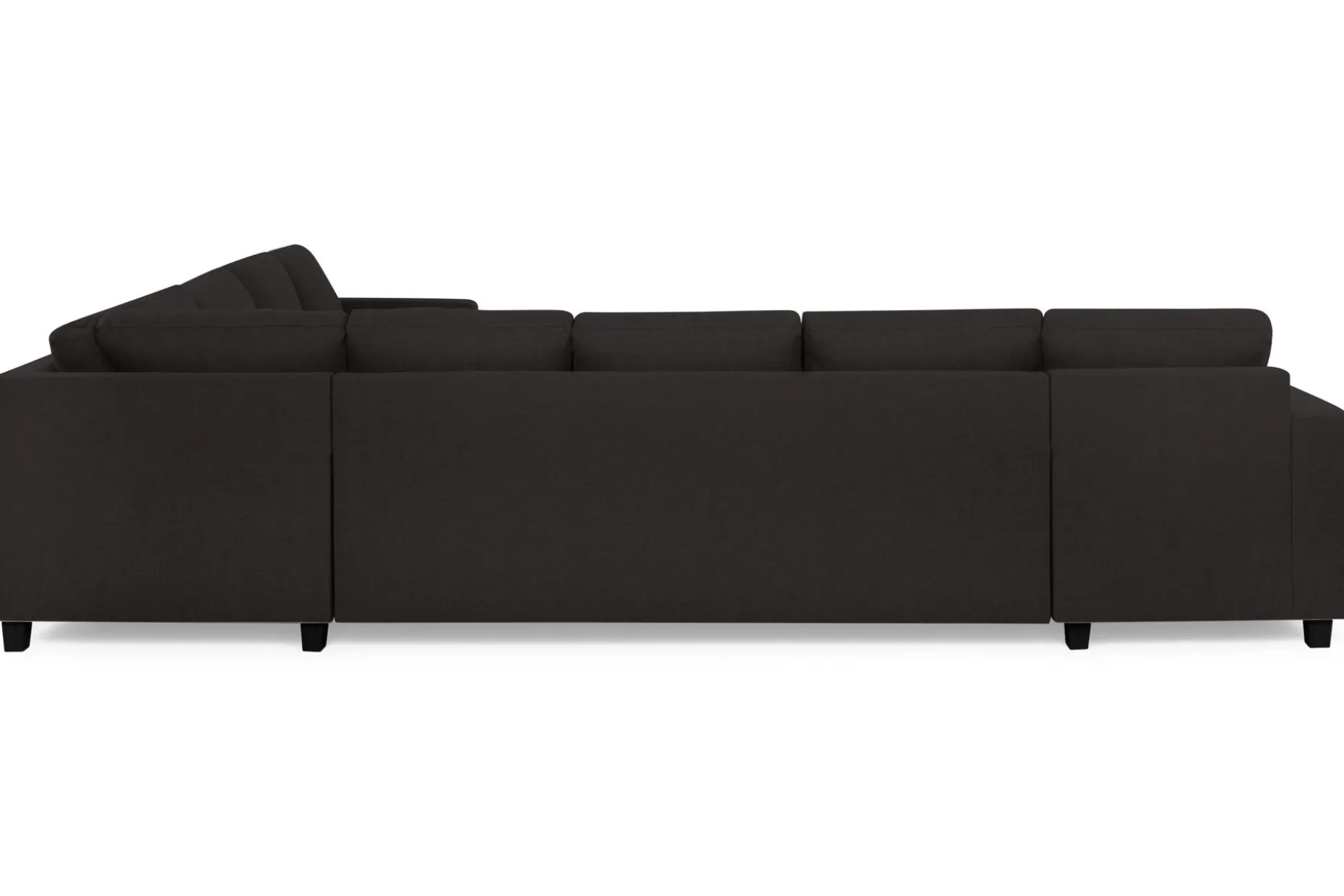 Crazy 7-seters Vendbar U-formet XX-Large Hjørnesofa med Divan i Stoff